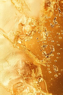 金色气泡液体动态质感图
