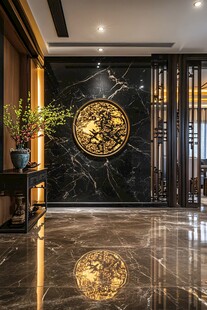 中式奢华玄关 尽显典雅格调