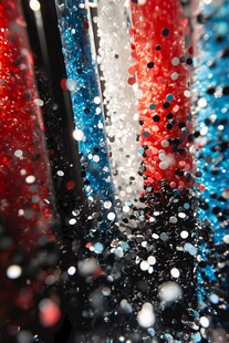 炫彩闪光美甲颜料特写