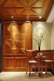 木质奢华玄关设计与装饰