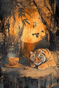 月夜虎憩 静享茶香