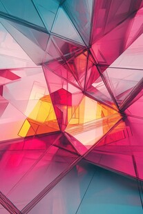 绚丽多彩几何抽象艺术图案