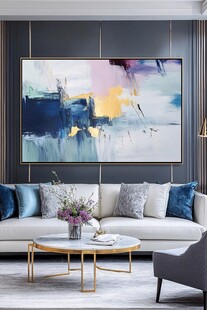 现代简约风客厅艺术挂画