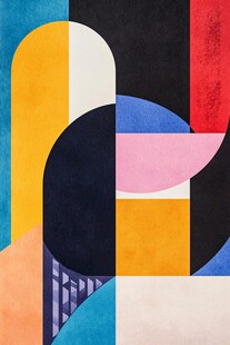 抽象几何色彩构成图案