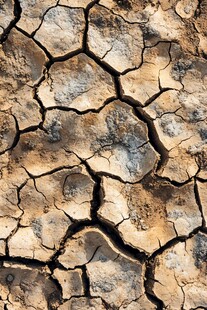 干裂土地纹理特写