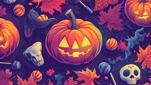 万圣节主题图案与元素