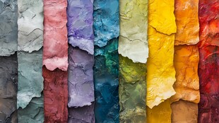 多彩颜料纹理展示