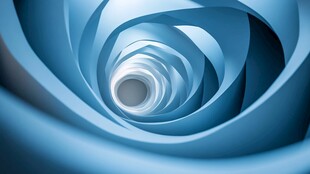 蓝色螺旋通道创意视觉