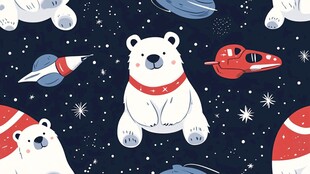 北极熊的梦幻太空之旅