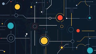 科技感电路抽象背景图