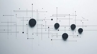 极简几何线条抽象艺术图