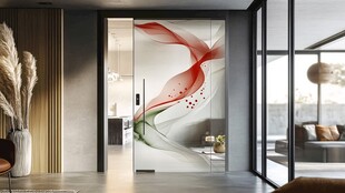 现代家居灵动艺术玻璃隔断