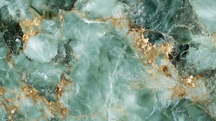 翠绿金纹大理石纹理