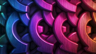 炫彩立体箭头图案背景