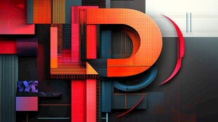 立体炫酷字母艺术设计