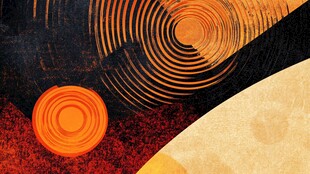 抽象几何圆形艺术图案