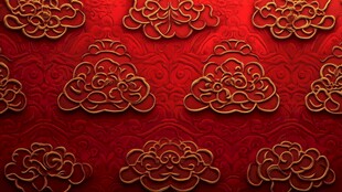 红色祥云纹理背景图案