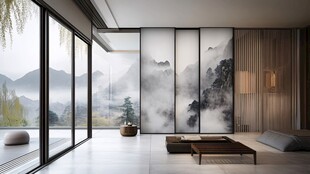 中式禅意客厅 山水意境美