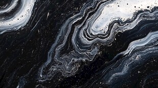 黑白流体艺术纹理图案