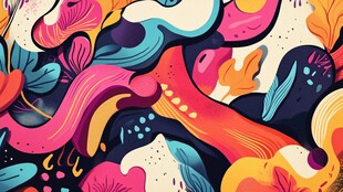 绚丽多彩的抽象艺术图案