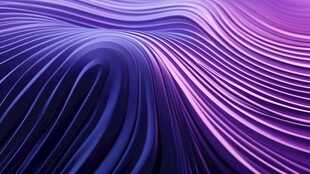 梦幻紫蓝渐变流动线条背景