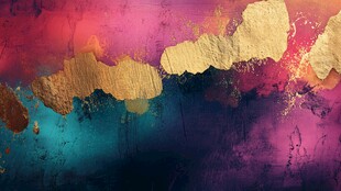 梦幻炫彩抽象金箔背景图