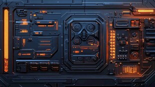 未来感科技面板设计