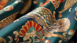 古典华丽中式织锦面料