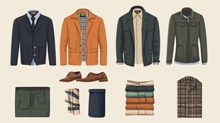 男士秋冬时尚服装与配饰