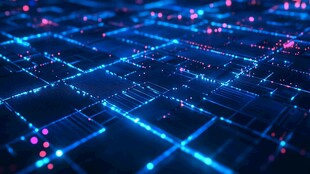 科技感数字网络背景画面