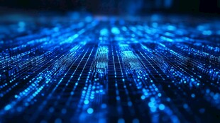 科技蓝光数据流背景图