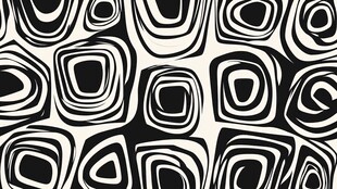 黑白几何抽象无缝图案