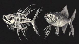 鱼的骨骼与外形对比图