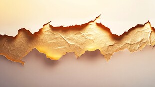 撕开的褶皱纸张效果展示