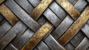 金属交错编织纹理背景