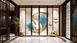 中式玄关装饰尽显东方韵味