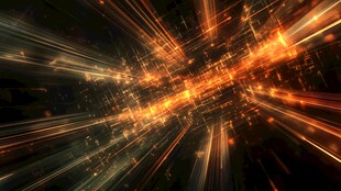 炫彩光线科技感抽象背景