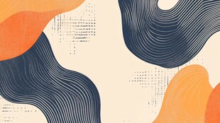 抽象波浪几何图案背景图