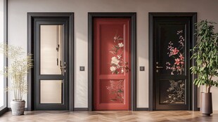 三扇精美设计室内门展示