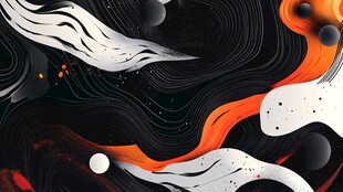 动感抽象流体艺术图案