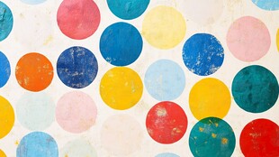 多彩圆点装饰背景图案