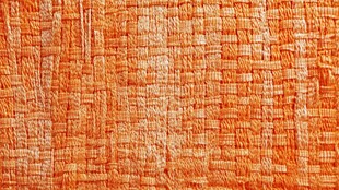 橙色纹理织物表面细节