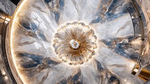 华丽大理石吊顶精美装饰