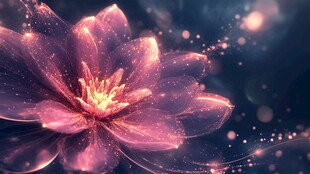 梦幻紫花绽放绚丽光彩
