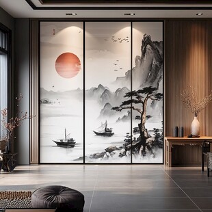 中式山水意境客厅装饰画
