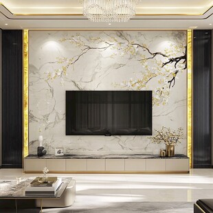 新中式奢华电视背景墙设计