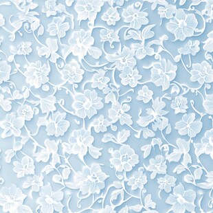 浅蓝色花卉纹理精美图案