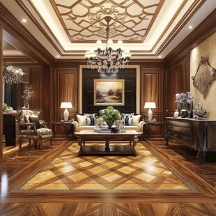 奢华欧式风客厅精美内饰