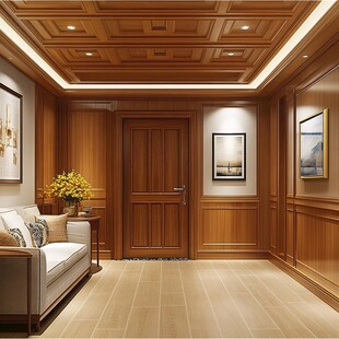 木质入户玄关温馨家居风