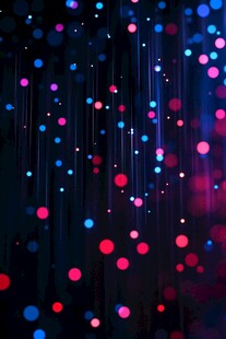 梦幻炫彩悬浮光点背景图